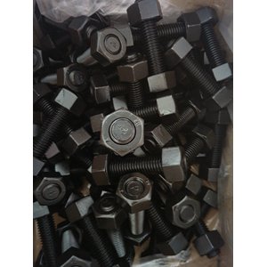 A193 B7 All Threaded Stud, 5/8 Inch, 140mm, Gr 2H Hex Nuts