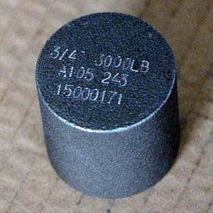 Forged ASTM A105 Cap, 3/4 Inch, 3000#, ANSI B16.11, NPT